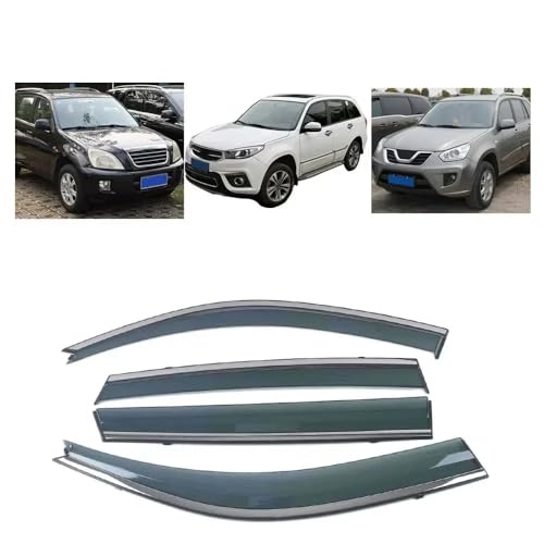 Déflecteurs de ventilation pour Chery Tiggo 3 2006-2019 avec bandes chromées - 7