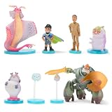 Disney Store Official Elio Figure Set – 8 Fully Sculpted Disney Figures Including Elio, Olga, Lord Grigon & More in Double-Tiered Box with Scenic Backgrounds