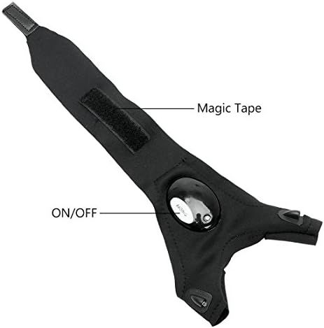 GuDoQi Flashlight Gloves, Outdoor Fishing Gloves, Work Gloves with Light for Repairing, Working in Darkness Places, Fishing, Camping and Hiking