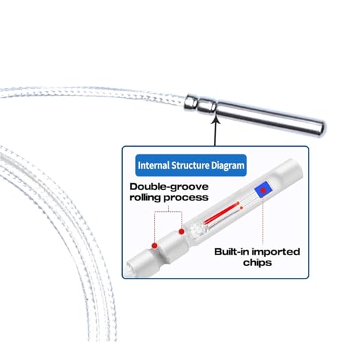 Sensor de temperatura PT100 RTD contra interferencias con cable blindado de PTFE 3