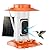 Hummingbird Feeder with Camera for Outdoors, 2K Solar Powered Smart Bird Feeder with Ant Moat & Bee Guard, Auto Capture, AI Recognition, Gift for Family & Friends(21 oz) (Orange)