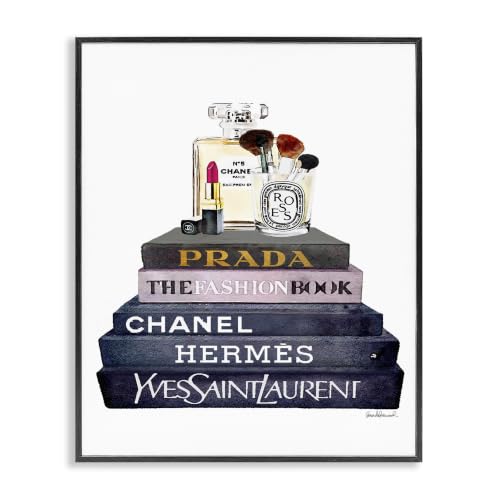 'Glam Fashion Book Set With Makeup'| Framed Giclee Art