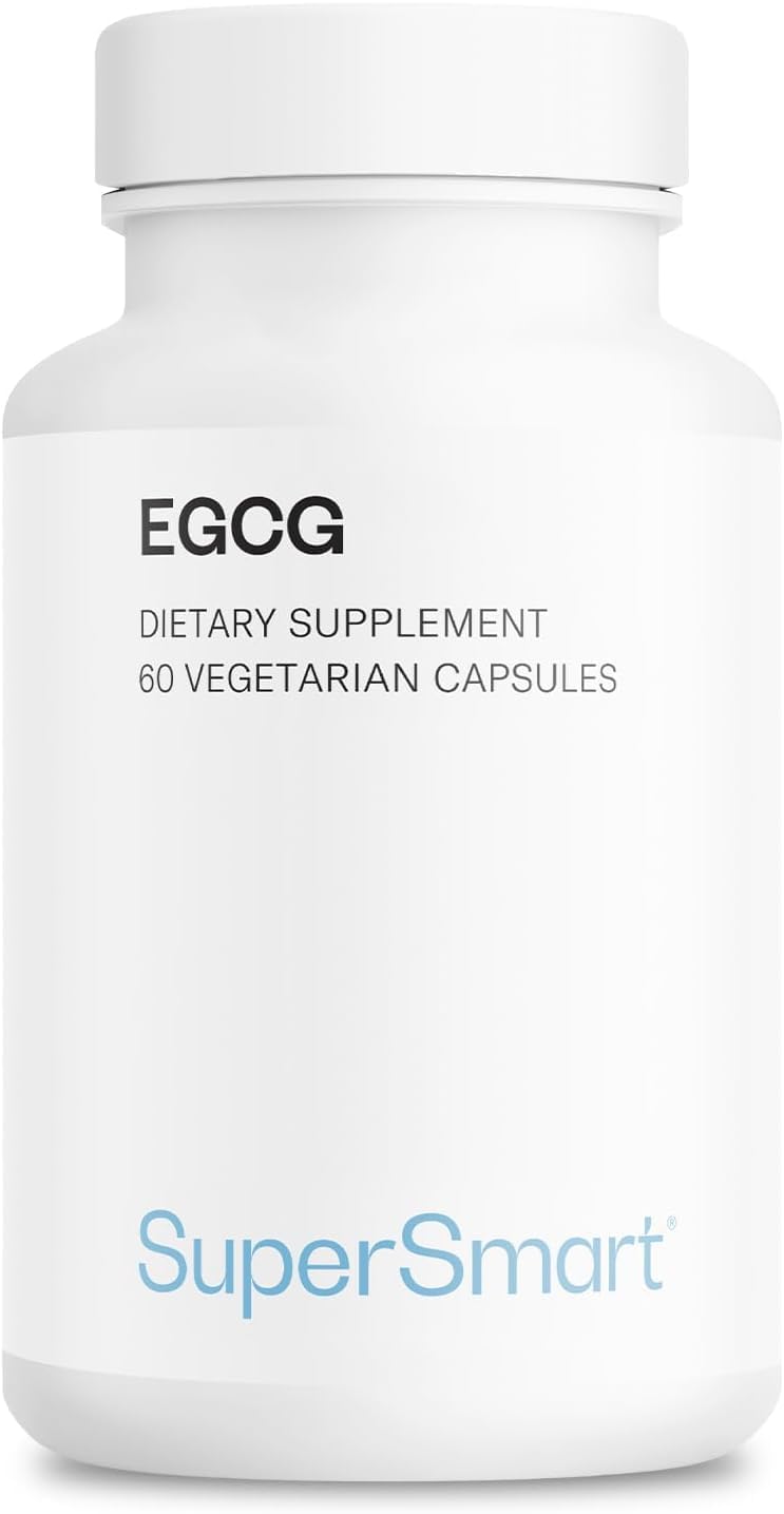 EGCG - Aiuta la digestione - Estratto di tè verde standardizzato al 70% EGCg - Vegano - Senza glutine - Supersmart