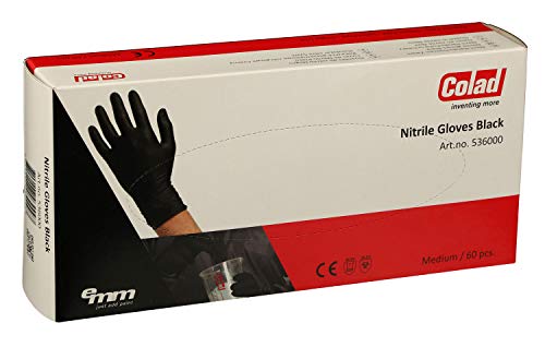 Colad 60 Einweg Nitrile Handschuhe/Extra Schwarz (Größe: XL)