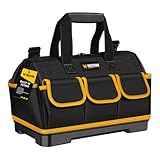 Bolsa para Ferramentas 16' Fasterr Profissional Reforçada - 16 Bolsos, Base Rígida em PP, Tecido Oxford 600D Impermeável | Mala para Eletricista, Encanador e Manutenção Suporta 25kg