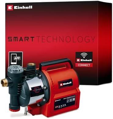 Einhell Automatische Gartenpumpe GE-AW 1144 SMART (Smart Garden, App, Bewässerung per Zeitplan/smart mit KI + Wetterdaten, 4400 L/h Fördermenge, max. 48 m Förderhöhe, Vorfilter)