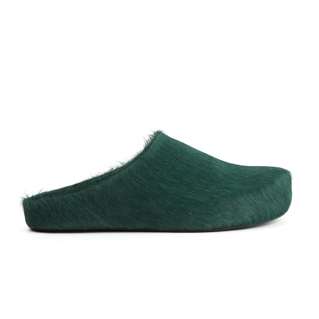 XOBZJH Designer Real Fur Slides Sandals For Women 2024 Trendy,Slip on Shoes Women's Mules& Clogs Comfortably,Fashion Cute Ladies Flat Luxury Slippers