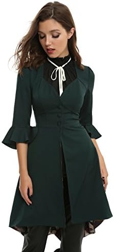 Hogwarts Harry Potter Textbook Overcoat Licensed Cosplay Coat Dress (Medium) Green