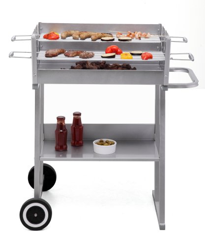 Tepro Holzkohlegrill Grillwagen Pasadena mit Grillfläche 58 x 41 cm