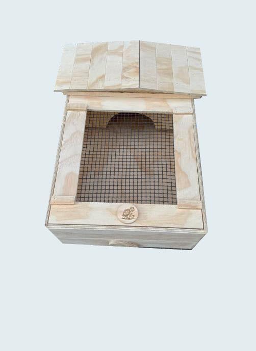 Scatola box Casetta teca terrario tartarugario casa per taratarughe tartaruga di terra chalet in legno rettili recinto recinzione gabbia allevamento trasportino 60x40x23h caiolla ricovero