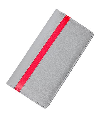 Image of Faux Leather Unisex Expanding Files & Wallets(Red)