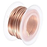 uxcell アクセサリーワイヤー 銅線 長さ約5M 線径2mm アーティスティック クラフト DIY 手芸用品 ガーデニング装飾用