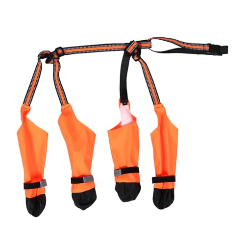 ifundom wasserdichte Hundestiefel für Kleine Hunde mit Rutschfester Sohle Pfotenschutz und Kompaktem Design für Outdoor-aktivitäten bei Regen