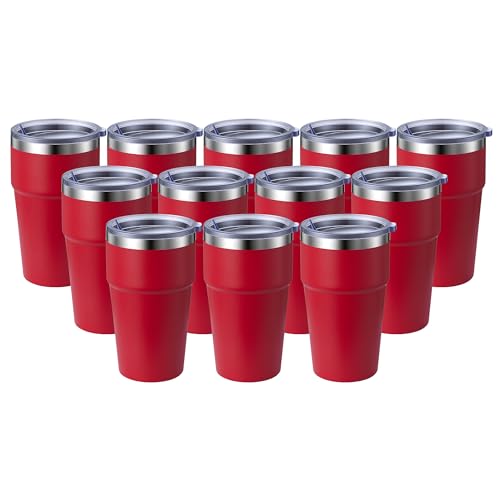 10 Best Stainless Steel Coffee Mugs That Keep Your Brew Hot 8 MEWAY 16oz Double Wall Insulated Travel Mug (12 Pack)