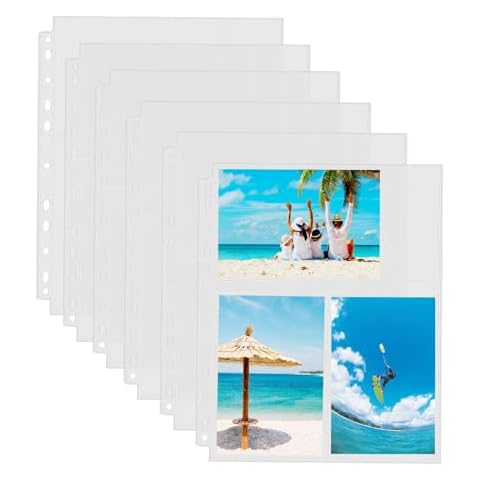 Sooez 30 Pack Heavy Duty Photo Page Protector Cover