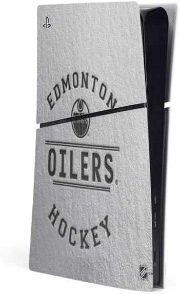 Skinit Decal Gaming Skin Compatible with PS5 Slim Digital Edition Console - Officially Licensed NHL Edmonton Oilers Lineup Design