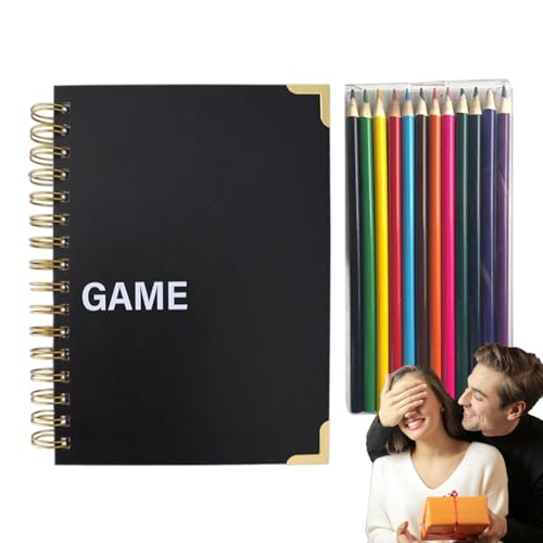 ジャーナリング アンド プランニング ノート | バレット ゲーム ノート - クリア プリント おもしろ お金貯め プランナー チャレンジ バインダー 休暇 家庭 学校 友達 出張