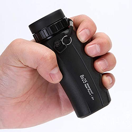 Monocular 8X25 portátil prismático con lente FMC resistente al agua miniatura 5