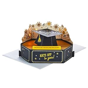Hallmark Paper Wonder Musical Pop Up Graduation Card and Gift Card Holder with Lights (Plays Celebration)