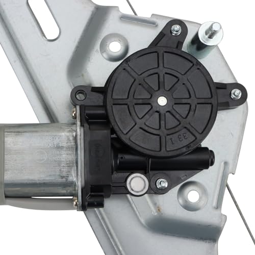 Image of TRQ Rear Passenger Side Power Window Motor and Regulator Assembly Compatible with 2013-2017 Buick Enclave 2013-2017 Chevrolet Traverse 2013-2016 GMC Acadia 2017 Acadia Limited