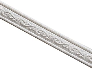 DirkFigge Skirting Board Decoration 3D Pattern Sticker Wallpaper Wall Frame Trim Line Flexible PVC Skirting Boarder Self Adhesive Ceiling Mouldings Coving Edging Trim for Bathroom, Door, Mirror