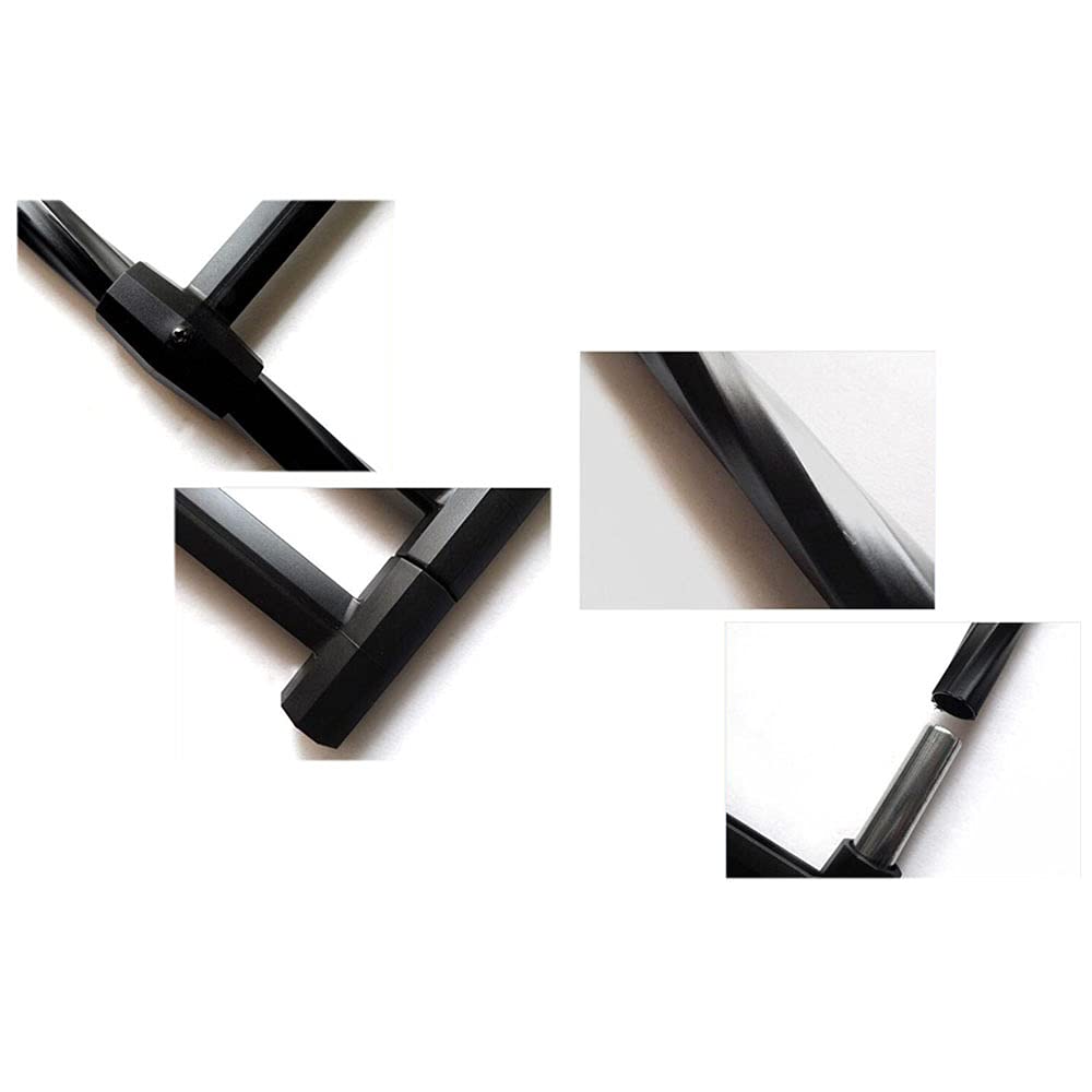 Arche de jardin pour plantes grimpantes - En métal - Pour l'extérieur - Pour pelouse, arrière-cour, mariage - Design croisé - Durable - Noir - 1,5 x 2,4 m