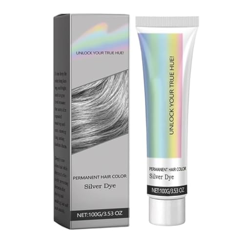 Tinte For Cabello Gris: Fórmula Vegetal, Color Duradero, Nutritivo E Hidratante, Tono Vibrante, Fácil Aplicación.(1PCS)