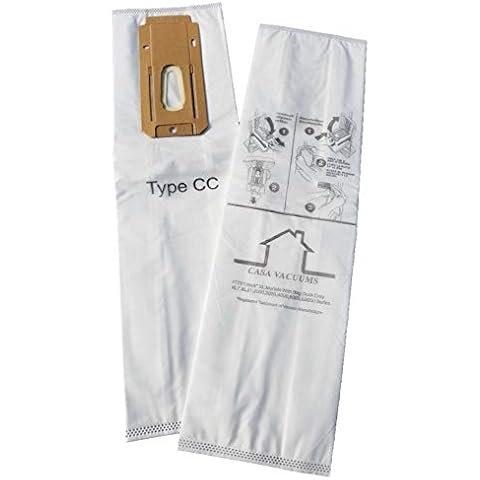 CASA VACUUMS Replacement 8 PK for Oreck XL & CC Upright HEPA Filtration Bags, Compatible with CCPK80H, CCPK80F, CCPK8DW, PK80009, PK80009DW, CCPK8 with Bag Dock Cover