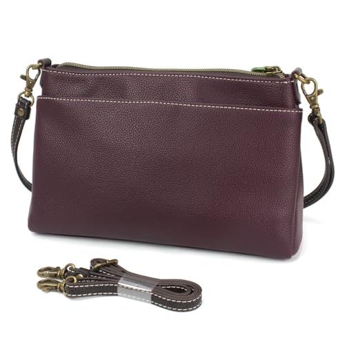 Image of CHALA RFID Protected Vegan Leather Deluxe Crossbody Bag with Adjustable Straps
