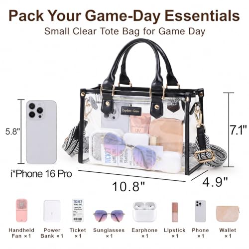 PACKISM pequeña bolsa tote transparente para mujer miniatura 3