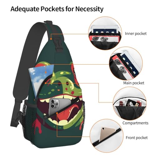Bolsa pequeña de hombro tipo sling para senderismo miniatura 4