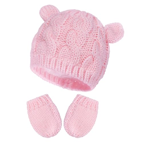 Baby Winter Hat and Mittens Set for Infants