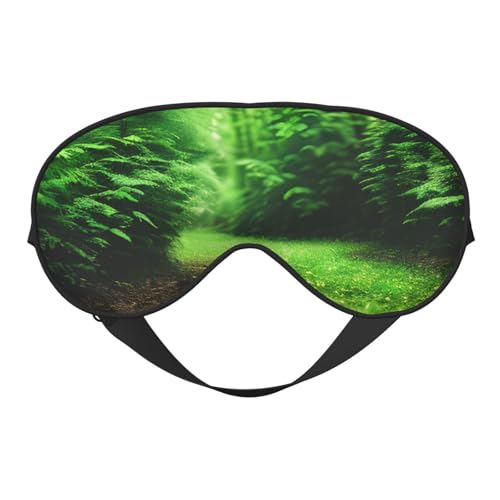 Green Nature - Antifaz funcional ajustable, ligero, transpirable, para hombres y mujeres, viajes, meditación