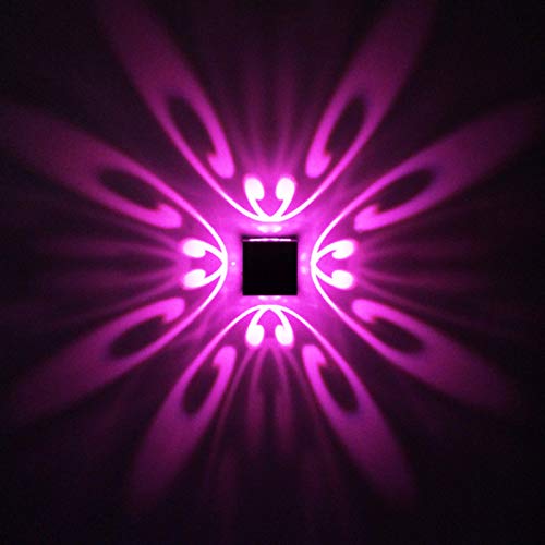 Applique LED murale rose avec projection de lumière colorée RAGGZZ pour fond de mur