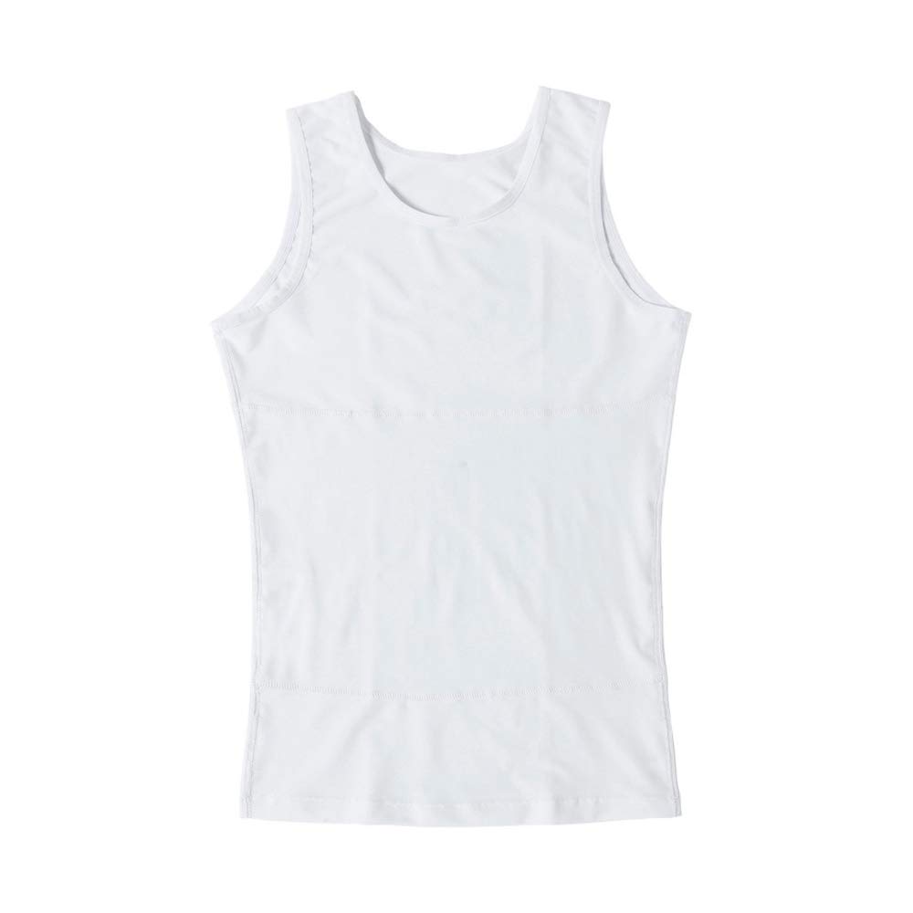 HANERDUN Débardeur Gainant pour Hommes sans Manches Chemise Minceur Compression Abdo Contrôle Faire Le Ventre Plat