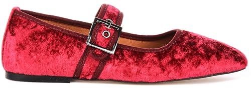 Kiera 2 Women's Velvet Flat Marj Jane Ballet Flat2