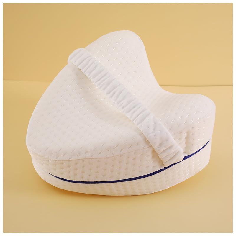PQETBV Almohada de Piernas para Dormir de Lado, Cojín para Rodillas para Dormir Ergonómico, Almohada Rodillas Posicionadora para Embarazadas Alivia Dolores de Piernas, Cadera y Articulaciones