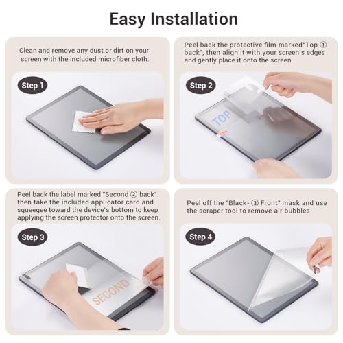 Image of CoBak 3 Pack Anti-Glare Matte Screen Protector for 11 inch Kindle Scribe 3rd Generation 2025, Kindle Scribe Colorsoft - High Clarity, Fingerprint Resistant, Anti-Bubble PET Film