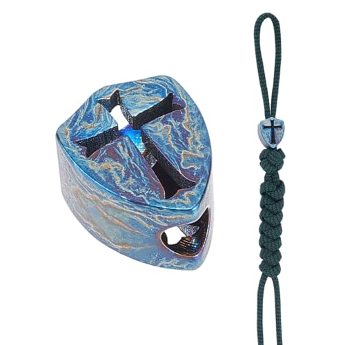 NBEADS Pilz-Metallperlen Aus Messing – 2 Stück, 6 Mm Loch, Für Schmuck & EDC-Zubehör | 1,6 Cm Groß