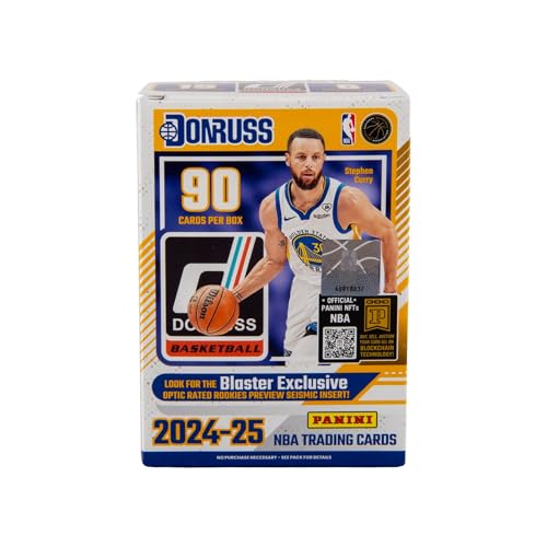2024–25 Panini Donruss Basketball Blaster Box – Official NBA Trading Cards – Includes Rated Rookies, Inserts & Parallels – Sealed Retail Box