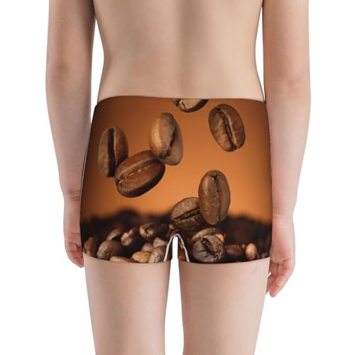 Boys' Cotton Boxer Brief Soft Underwear-Coffee Beans3