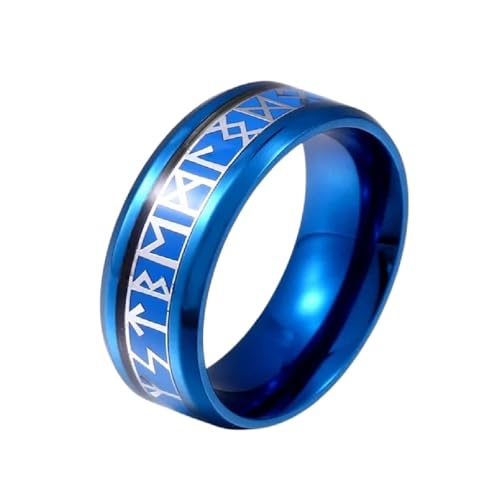 New 2026 316L Stainless Steel Nose Viking Amulet Rune Character Odin 's Symbol For Scandinavian Fashion Jewelry Luxury Accessories Creative Gift Ring