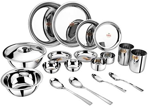 Vinod Stainless Steel 18 Piece Dinner Set