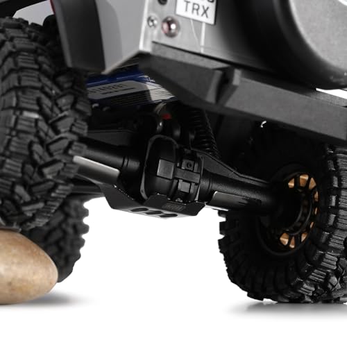 INJORA Skid Plate Chassis Armor Front and Rear Axle Protector Stainless Steel for TRX4M Upgrade 1/18 RC Crawler, 14g by INJORA - Image 6