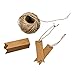100PCS Kraft Paper Gift Tags with String Vintage Wedding Hang Price Tags 2.75