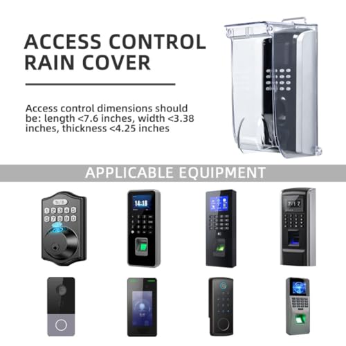 Housse de pluie transparente pour sonnette et clavier d'entrée - 4