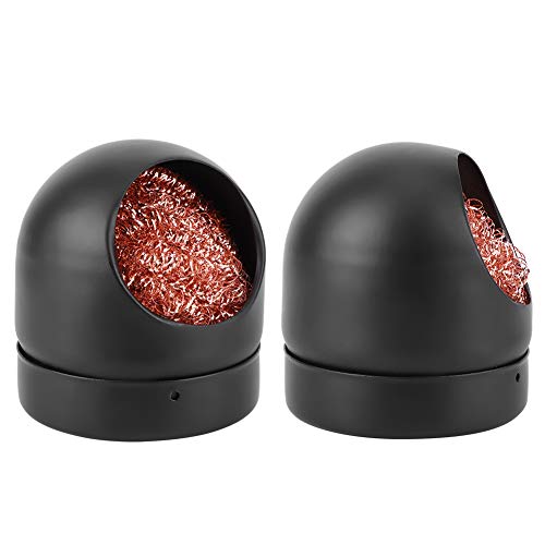 2PCs Solde Iron Tip 599B Indsutrial Tool Wire Round Shaped Black Carbon Steel e with Service Life Solde Iron Tip Wire599BSolder Tip Wire CleanerWire BallSolder Tip Tool