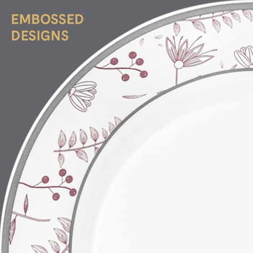 Image of Larah by Borosil 37pc Opalware Grandeur Dinner Set for Family of 6 | Microwave & Dishwasher Safe Crockery Set for Dining & Gifting | Plates & Bowls