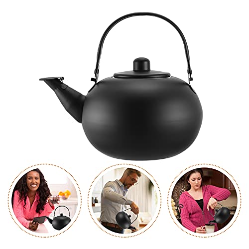 Callaron Stainless Steel Tea Pots Metal Tea Kettle Boiling Kettle Stovetop Small Tea Pots Practical Kettle For Office Home #TOP1