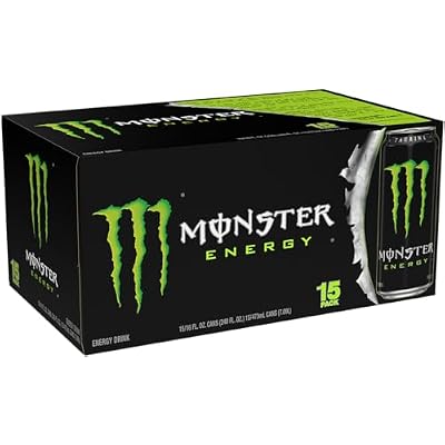 Monster Energy Drink, Green, Original, 16 Ounce | Pack of 15